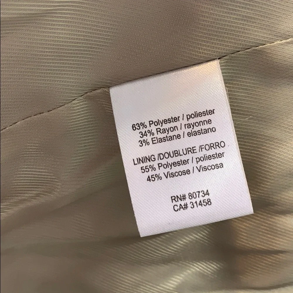 BCBGMAXAZRIA Tan Herringbone Short Jacket XS - Picture 6 of 6